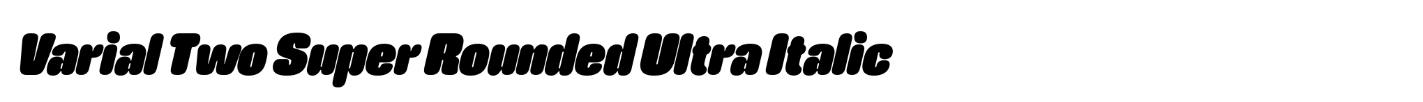 Varial Two Super Rounded Ultra Italic image